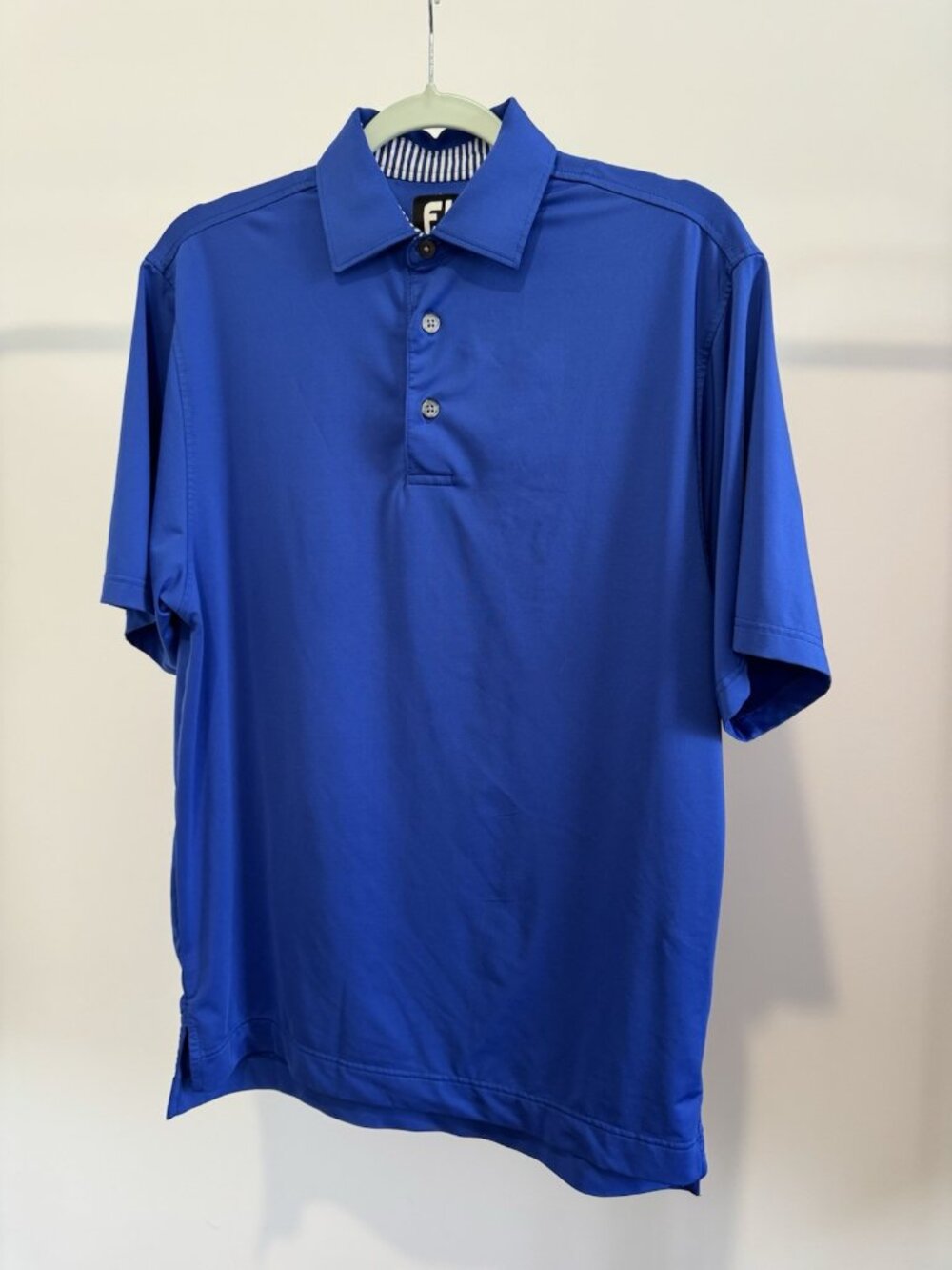 FootJoy Golf Polo Men's Small Blue FJ Performance Athletic Fit